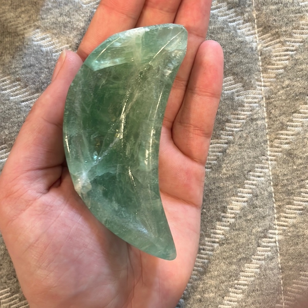 Flourite moon bowl